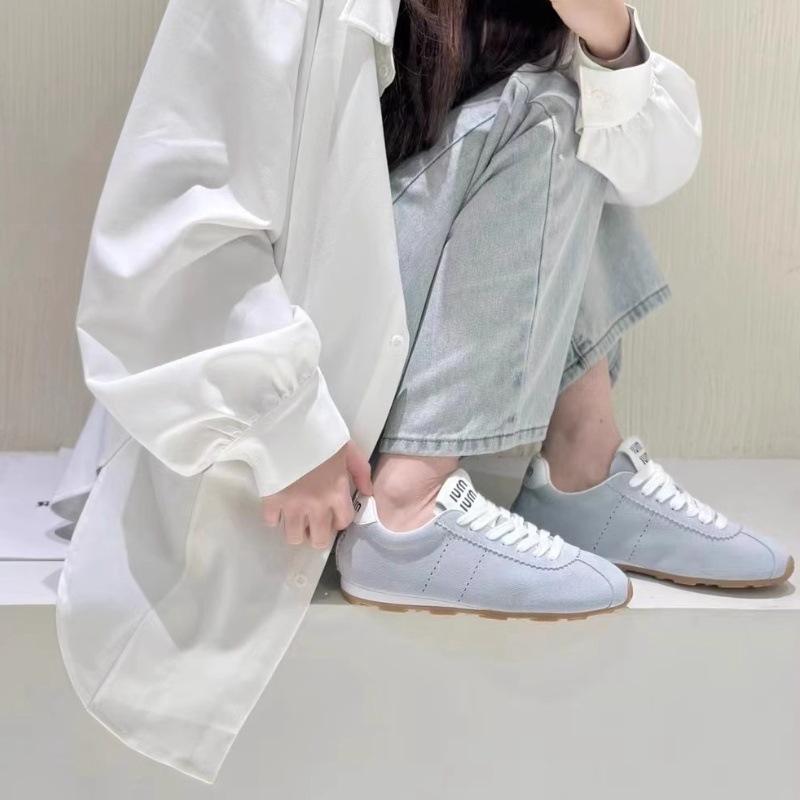 Ruoji casual single shoes 2025 spring new Dexun Forrest Gump shoes round head soft sole non-slip casual flat-soled sports shoes