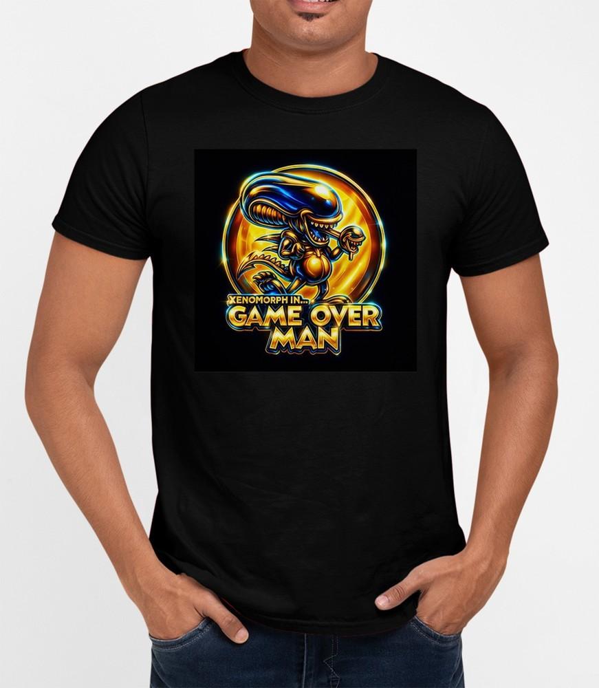 Aliens Game Over Man 80s T-Shirt Cool Retro Movie Film Classic Tee Gift Xmas Unisex T-Shirt M