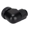 Water Cooling Fitting 360 Degree Rotating Computer WaterCooled AntiDropping Hard Tube Connector(Black )