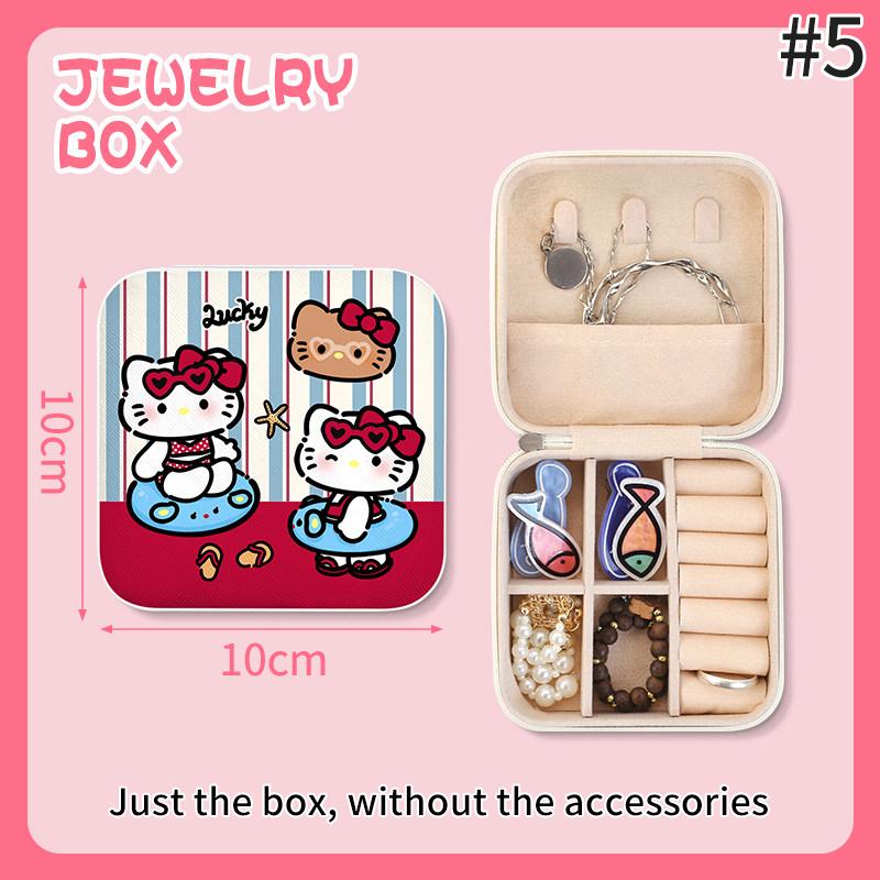Leather  Jewelry Box Earrings Necklaces Rings Storage Box Travel Portable Ring Box Jewelry Organization Girls Gifts