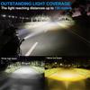 DC 12V-65V Motorcycle LED Headlight 8000lm 20W High Low Beam Fog Lamp for Car/ATV/SUV