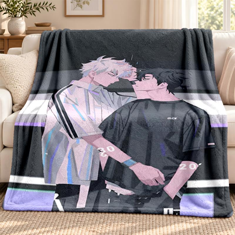 Link Click blanket Flannel Blanket Soft Cozy Plush Throw for Sofa Bed Lightweight Home Decoration Outdoor camping