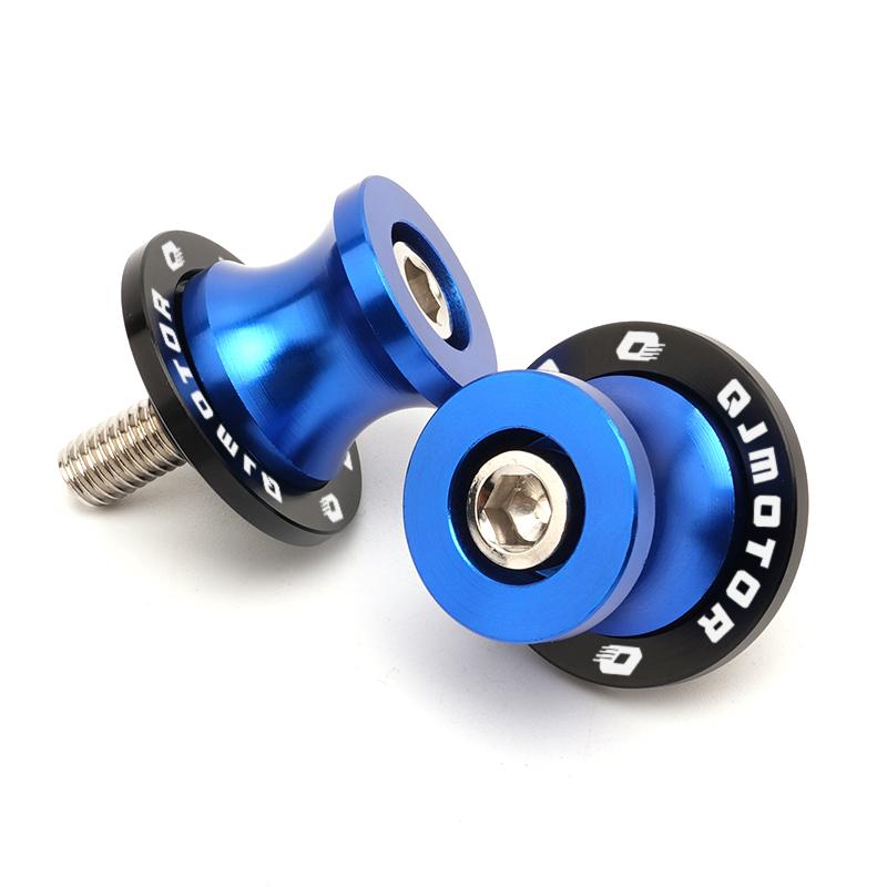 For QJMOTO QJ SRT 800 800X 800SX SVT 650 X SRT700 Accessories Motorcycle CNC 6MM Swingarm Sliders Spools Screws Stand