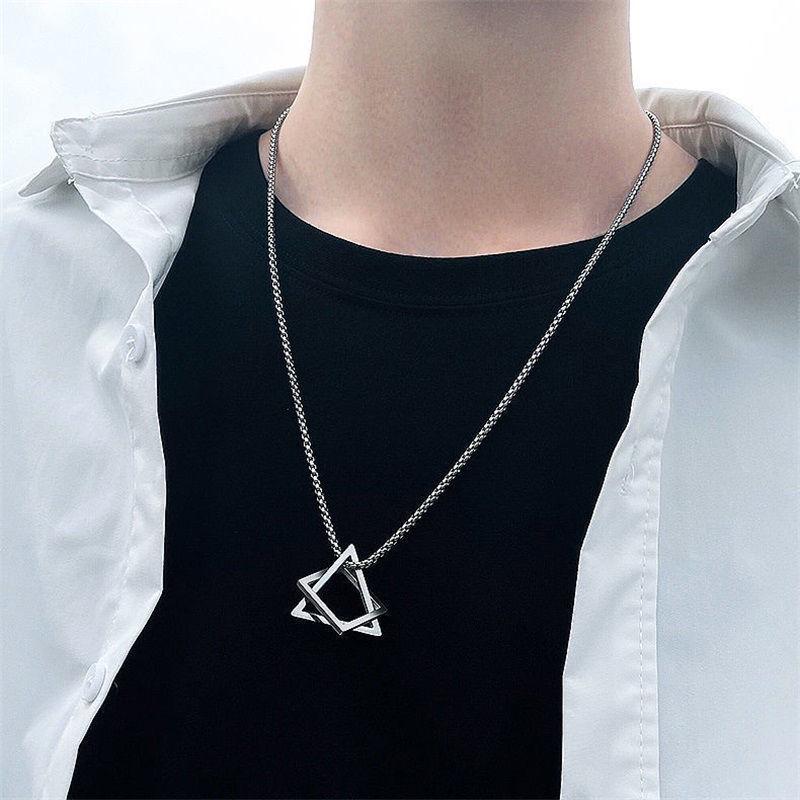 Trendy Men's Clavicle Necklace: Versatile, High-End, Simple Hip Hop Jewelry
