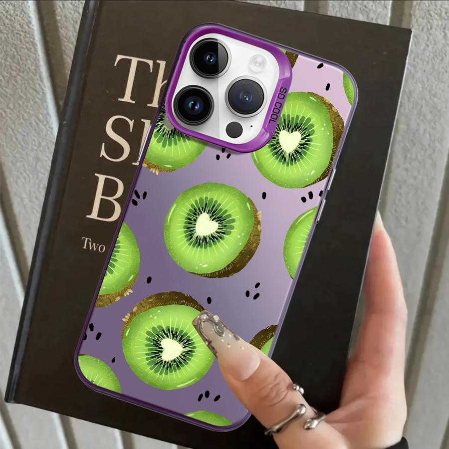 Case for iPhone 17 Pro Max 15 Plus Air 13 Pro 14 12 16 11 XR XS Back Phone Cover Fruit Flowers
