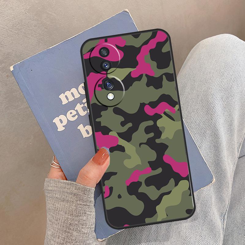 Camouflage Army Case For Honor Magic 8 5 6 7 Pro Cover For Honor 400 200 Lite 50 70 90 X8a X8b X9a X9b X9c