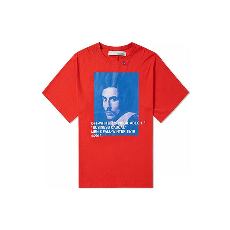 Virgil Abloh Mca Figures Of Speech OFF WHITE Bernini Tee OMAA038F181850112030 XXS красный