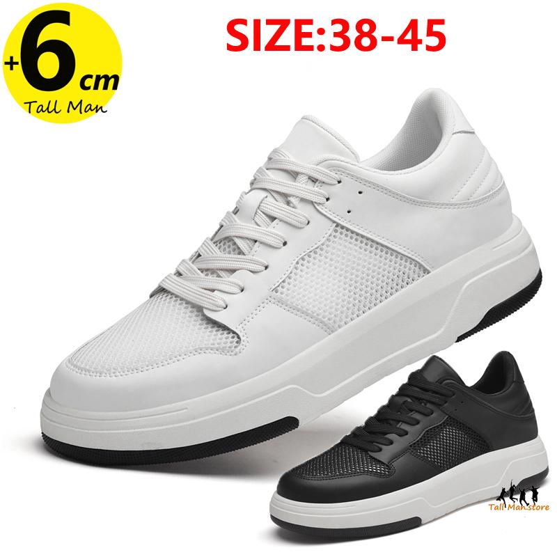 Trampki Męskie Podwyższające Wkładki 6cm Mężczyzna Rekreacja Moda Duże Rozmiary 38-45
