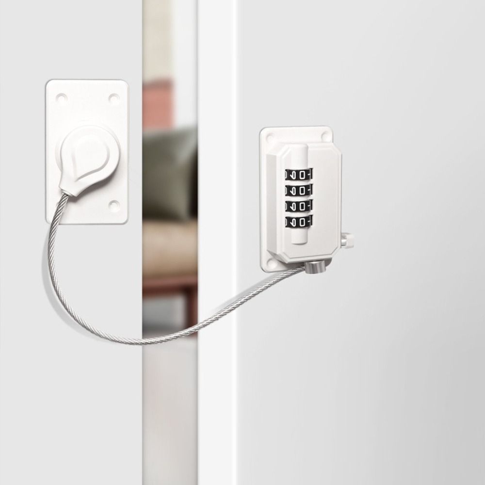 Anti-pinch Hand Baby Safety Lock No Drilling Child Protection Refrigerator Door Coded Lock Adjustable Cabinet Lock for Home