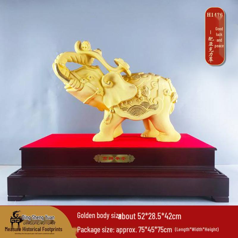 Golden Coin Turtle Wealth Ornament - Housewarming, Wedding Gift, Desktop or Living Room Decoration, Longevity Mascot.
