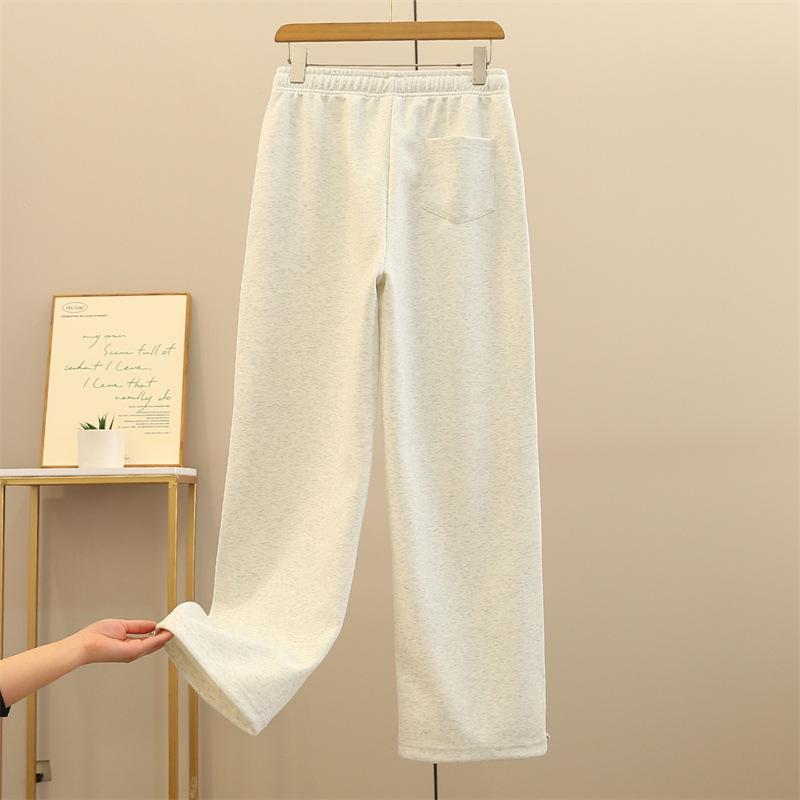 Women's Wide-Leg Slimming Casual Pants - Korean Style Cuffed Straight-Leg Long Pants (2025)
