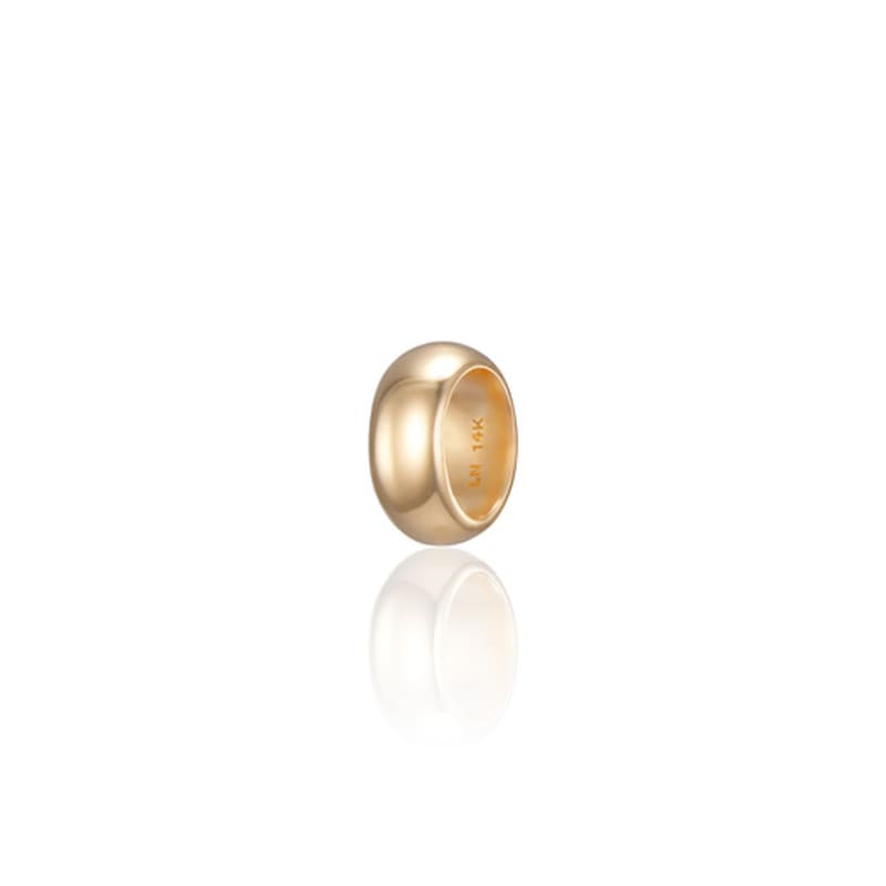 

LUNNE 14k Volume Round Rondelle Pendant S (14K Gold) #LFP09 gold