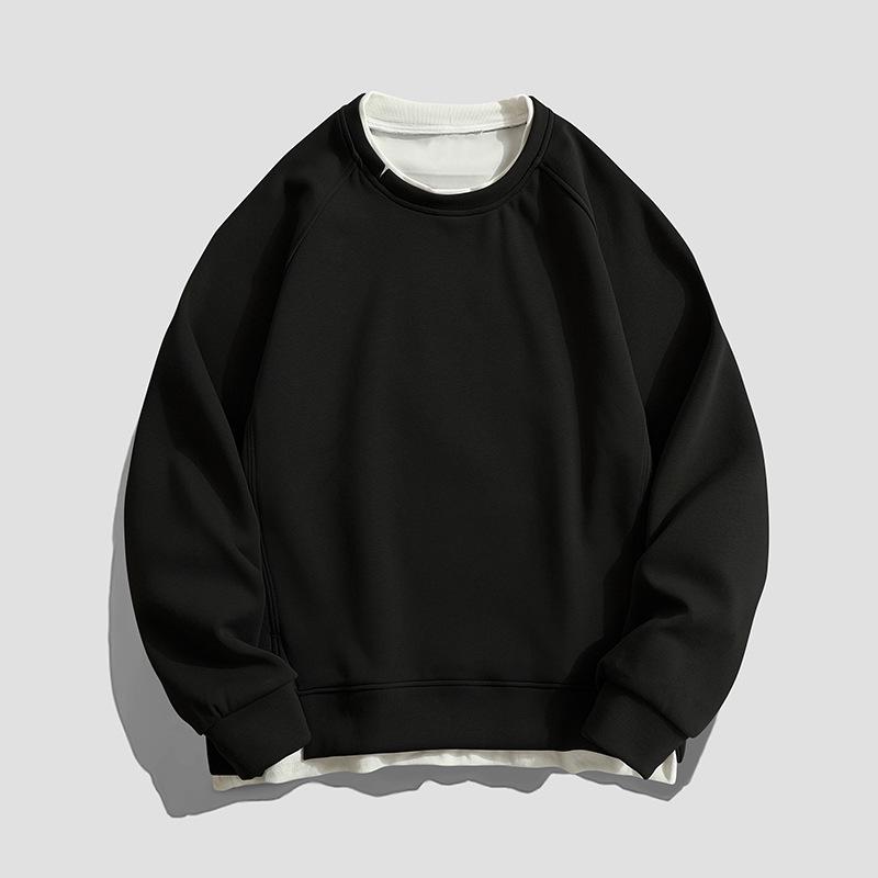 2025 New Men s Autumn/Winter Faux Two-Piece Casual Outdoor Hoodie L