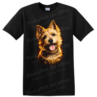 Dog Lover T Shirt Cute Dog Breed Portrait Sparkling Design Fun Tee
