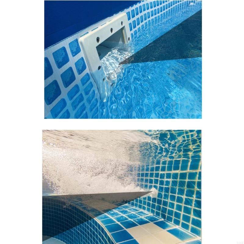 B46E Ground Pool Skimmer Set Wall Openings Professional Pool Skimmer Part Easy Installation Suitable for Enhancing Cleaning