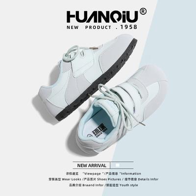 Global Flat-bottomed German Training Shoes for Women KMXFX8093 New Spring Versatile Velcro Board Shoes Light Casual Shoes for Women