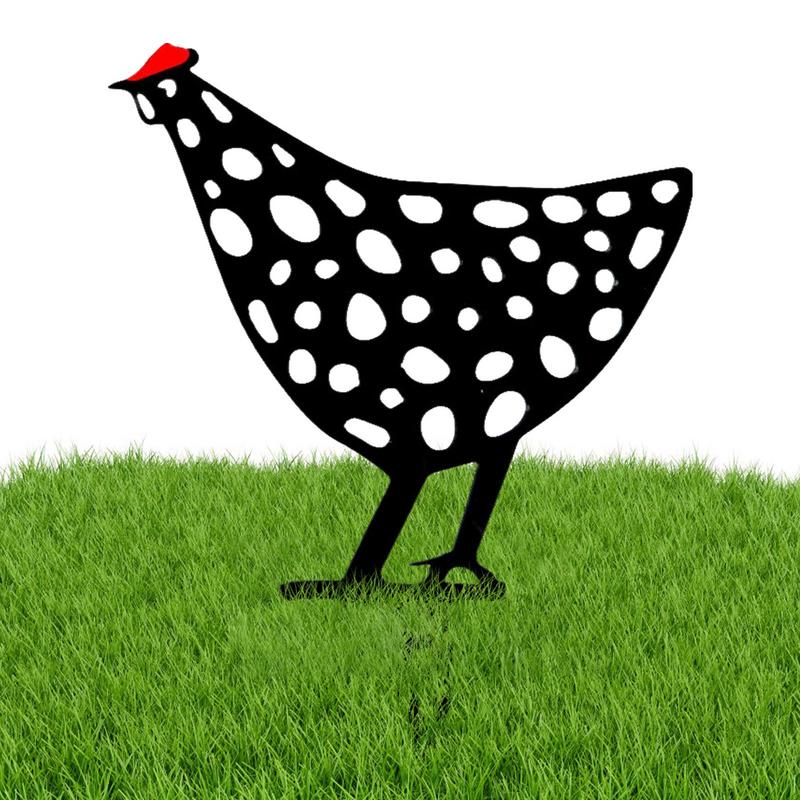 Pohádková zahrada Socha stojícího kuřete kohouta Venkovní kůly Ozdoby na nádvoří Dekor Akryl Dvůr pro slepice Venkovní výzdoba na trávník