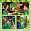 Shamrock Decoration For Patrick's Day Parties With Wooden Frame And Green Leaf Festival Spring Accessory