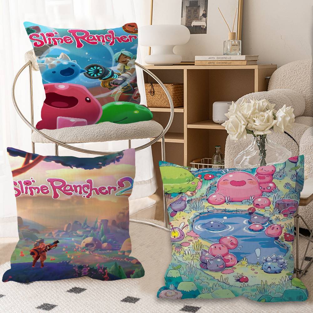 Spiel S-Slime Rancher Kissen Geschenk Heim Büro Dekoration Schlafzimmer Sofa Auto Kissenbezug Hülle 45x45