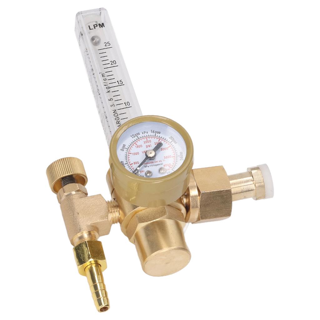 Argon Pressure Regulator Flow Meter Welding Gas CO2 Regulator Gauge Weld Flowmeter