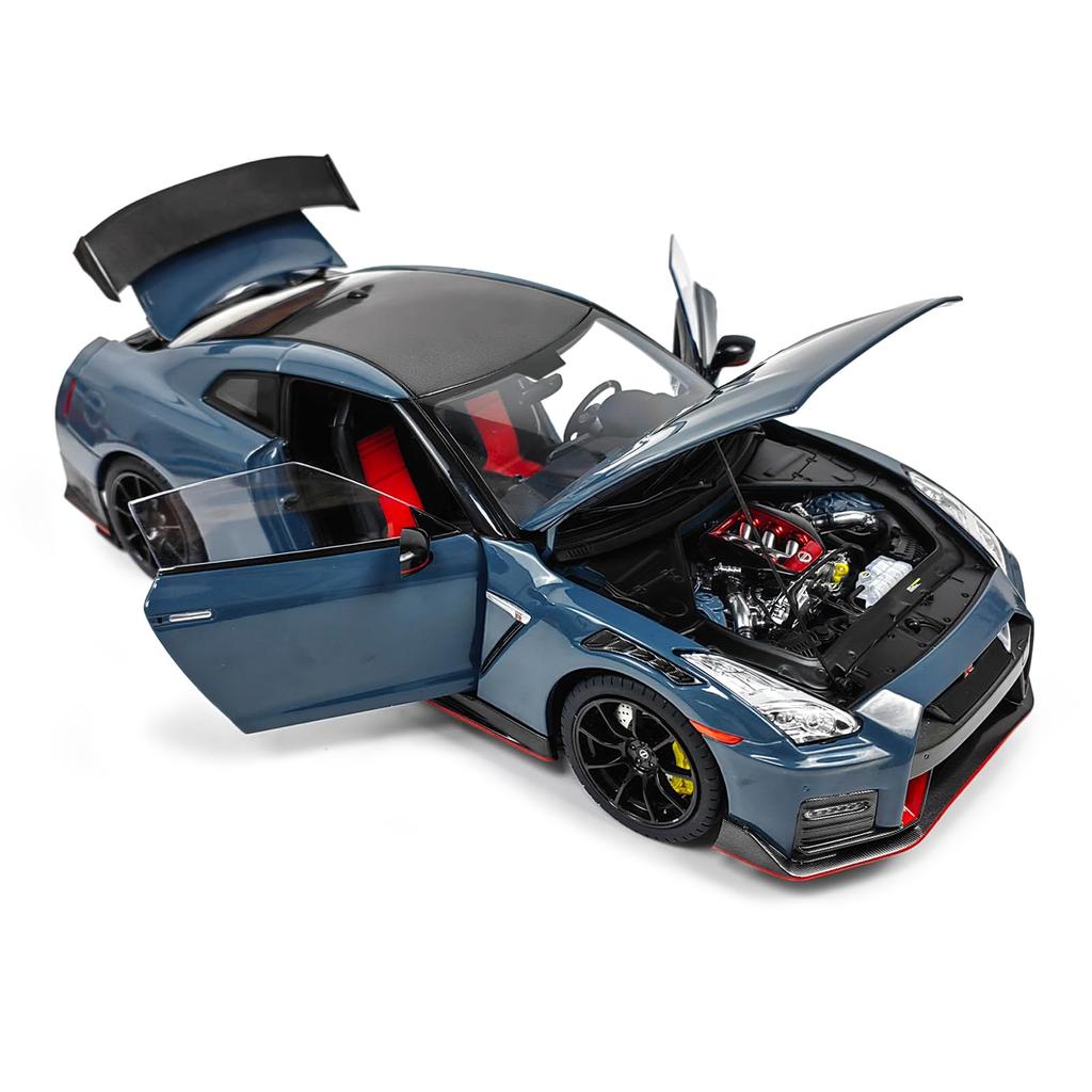 PAUDI MODEL Scale Diecast Model Car NISSAN NISMO R35 2022 Dark Gray 1/18 GT-R