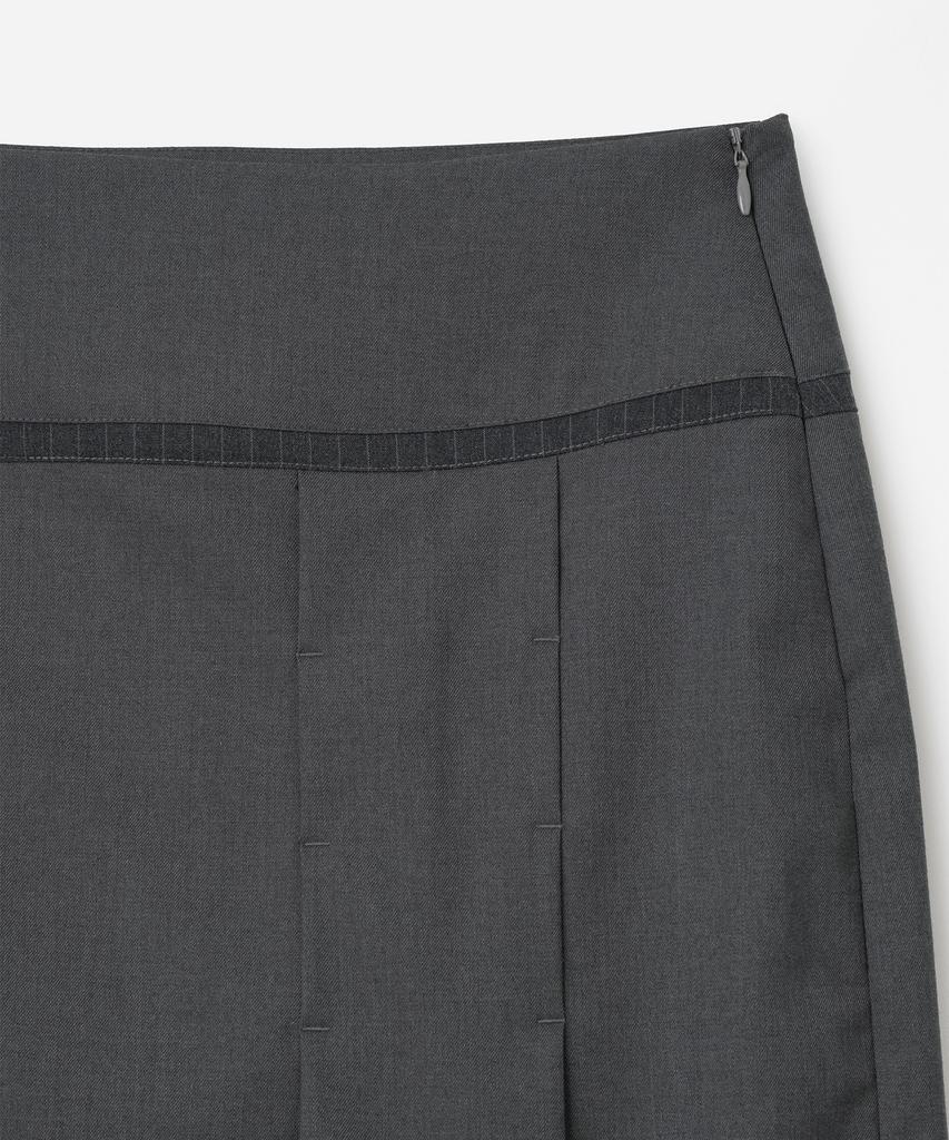 MILLO WOMEN Contour Midi Skirt [Charcoal]