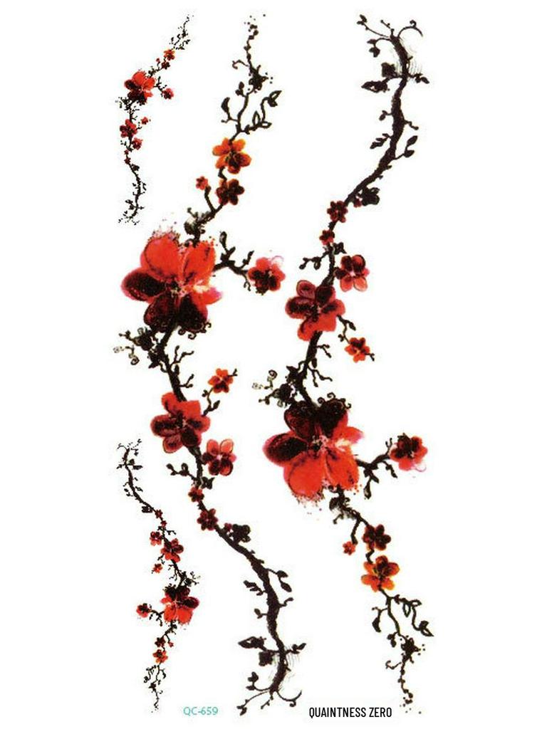 Ruicailong Pegatinas de Tatuaje de Brazo Floral 3D Impermeables para Mujer - Diseño Elegante y Sexy
