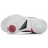 Li Ning WOW 2 Trendy Rebound Slip Resistant And Abrasion Resistant Mid top Basketball Shoes Men's Black Red White ABAH017-4