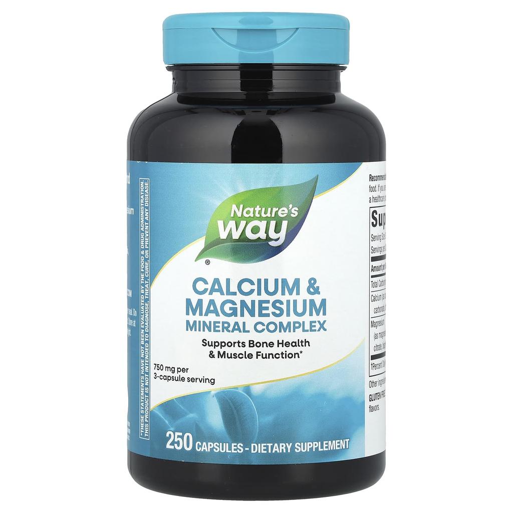 Nature'S Way, Calcium & Magnesium Mineral Complex, 250 Capsules