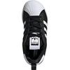 adidas Originals Superstar Quickon Comfortable Fit Low Top Kids Skate Shoes Kids Sneaker Black White KK2176