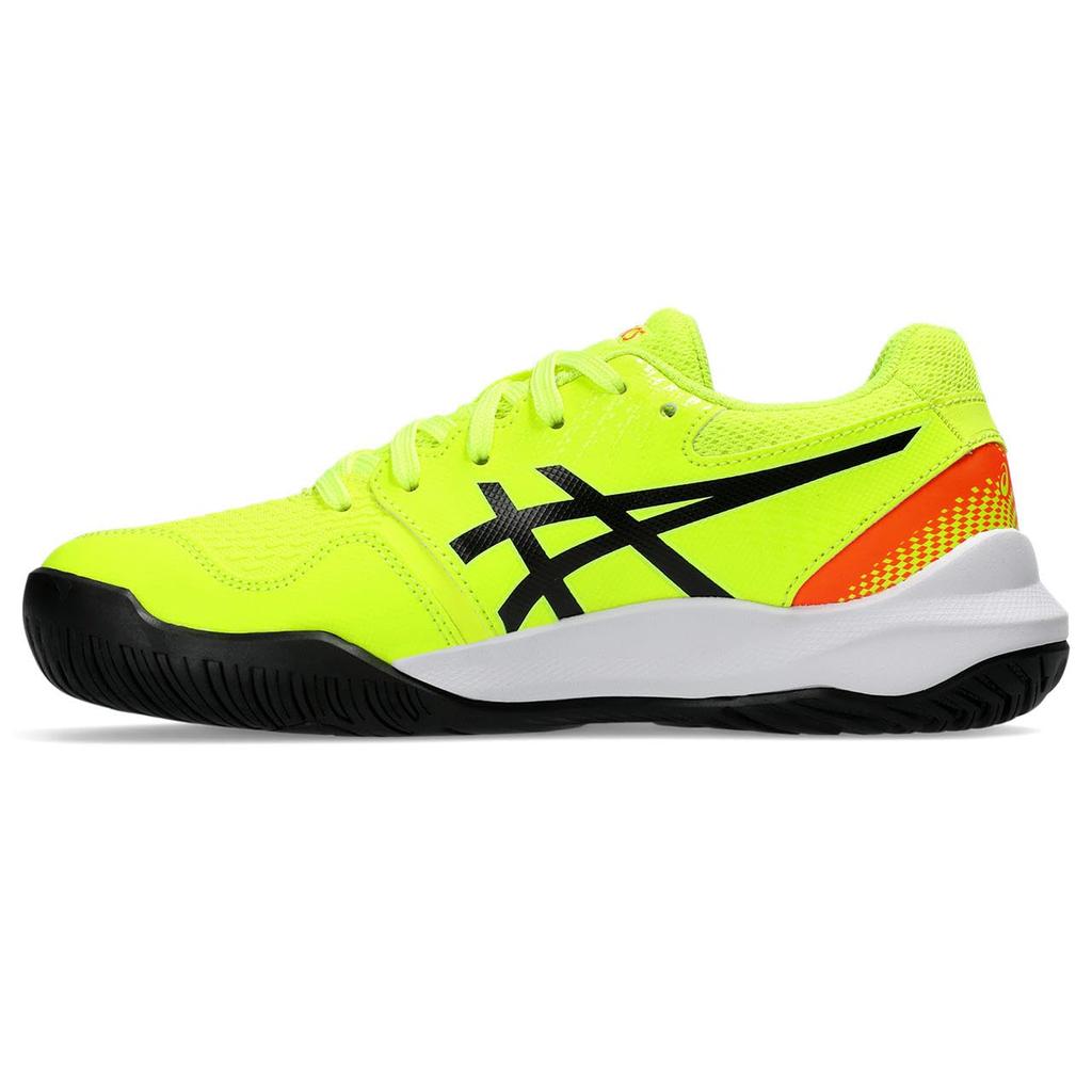 ASICS 9 GS Tennis Shoes Safety Size GEL-RESOLUTION (1044A067), Unisex, Yellow/Black, 24.5