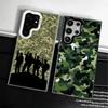 Camouflage Military Pattern Soft Phone Case for Samsung Galaxy S24 S25 FE S26 Edge S23 Ultra S22 Plus S21 + Shockproof Cover Bac
