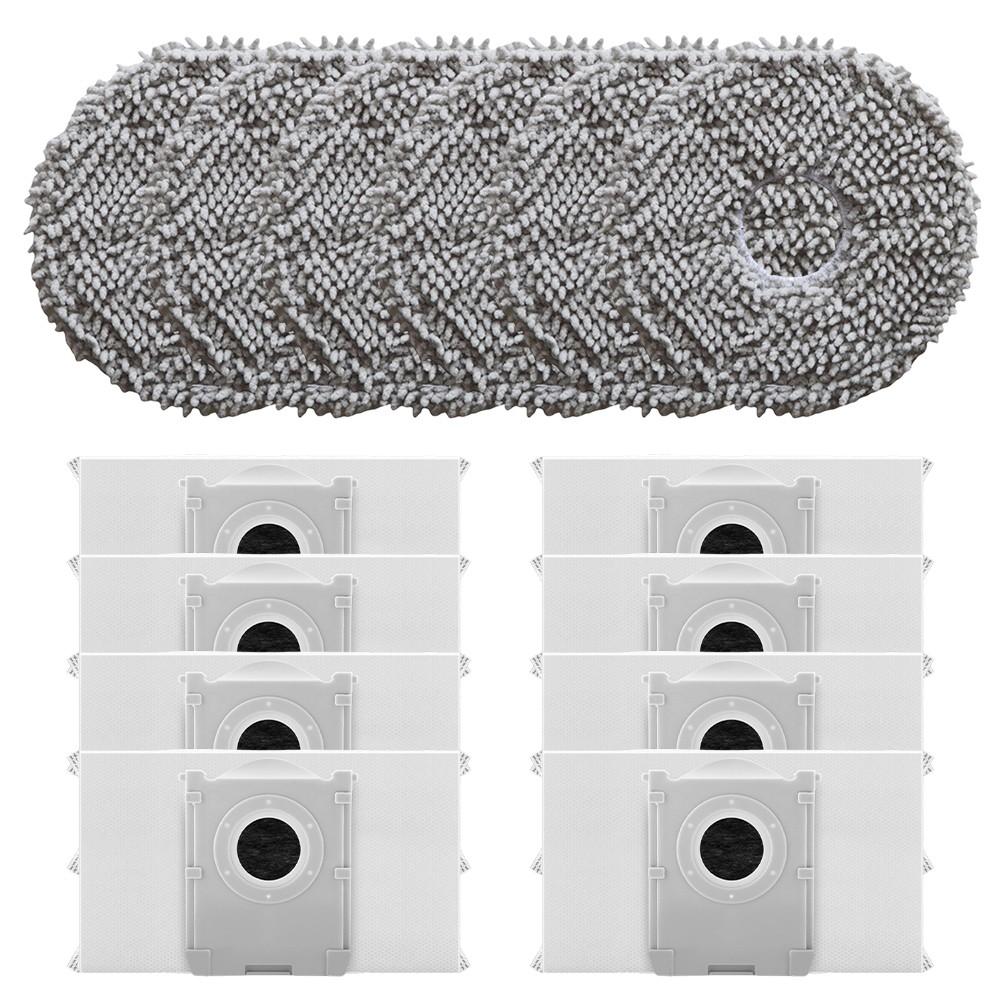 Consistent Airflow Dust Bags Kit Mop Pads Robot Vacuum Cleaner