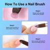 Kolinsky Nail Brush for Manicure Gel Brush for Nails Art Brush 3D Acrylic Liquid Powder Carving Gel Brush Liner Drawing Pen