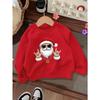 European sizes fashion printed sweatshirt, warm Kids' round neck sweatshirt