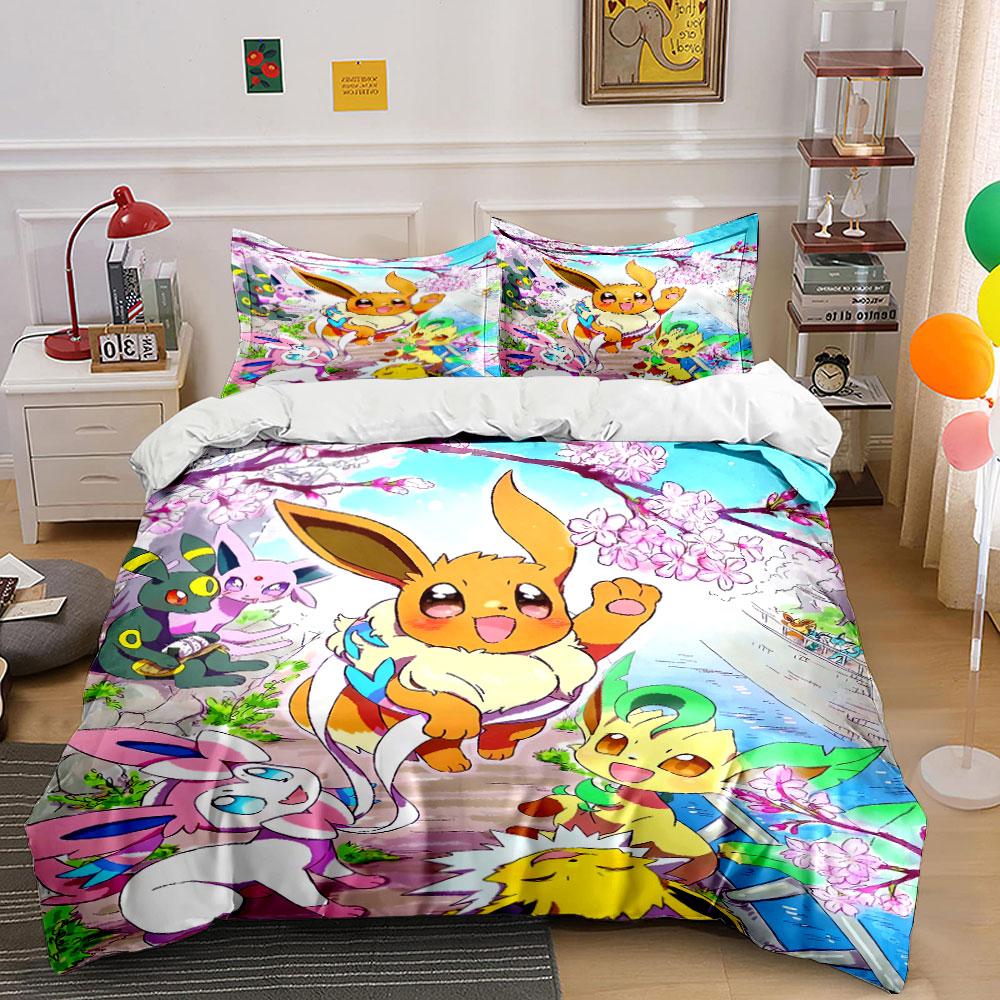 Charming creatures under blossoms Bedding sets Duvet covers Pillowcases(1* Duvet Cover 2* Pillowcases without duvet insert)