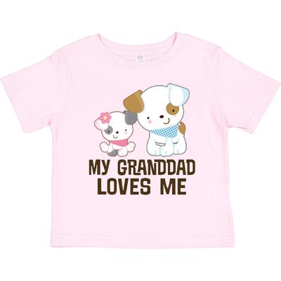 Inktastic My Granddad Loves Me Granddaughter Girls Toddler T-Shirt Grandkids New