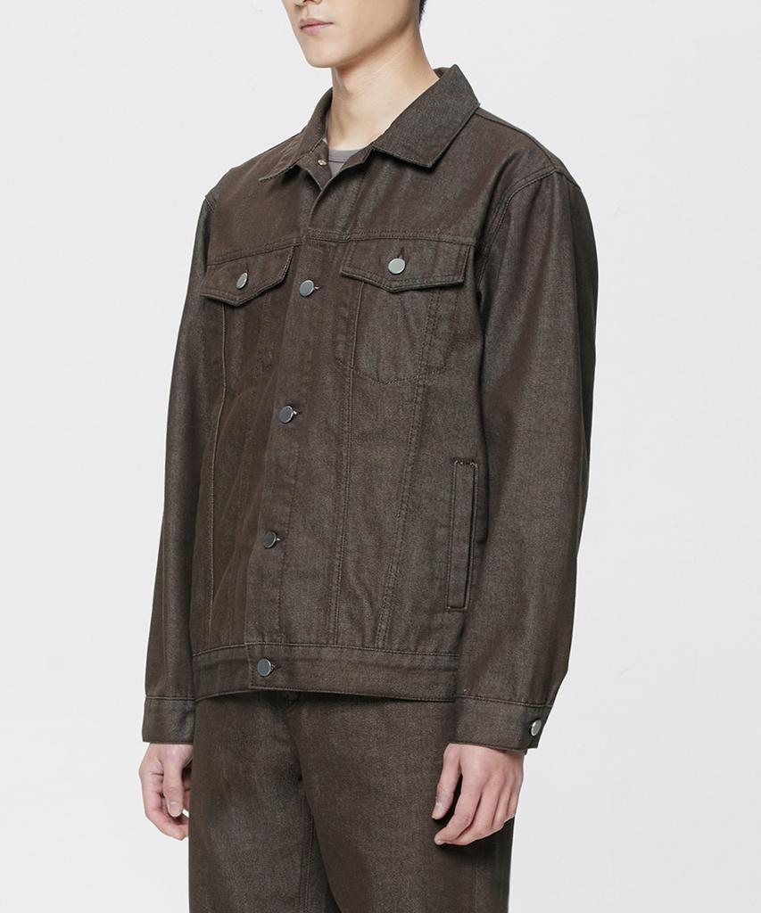 Branded 2010 Maroon Denim Jacket [Brown]
