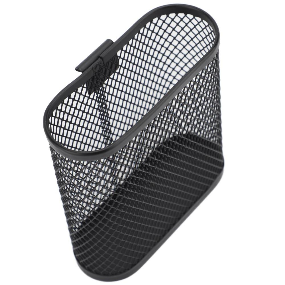 Metal Wall Mount Pen Holder Oval Shape Desk Side Pen Organizer Whiteboard Organization