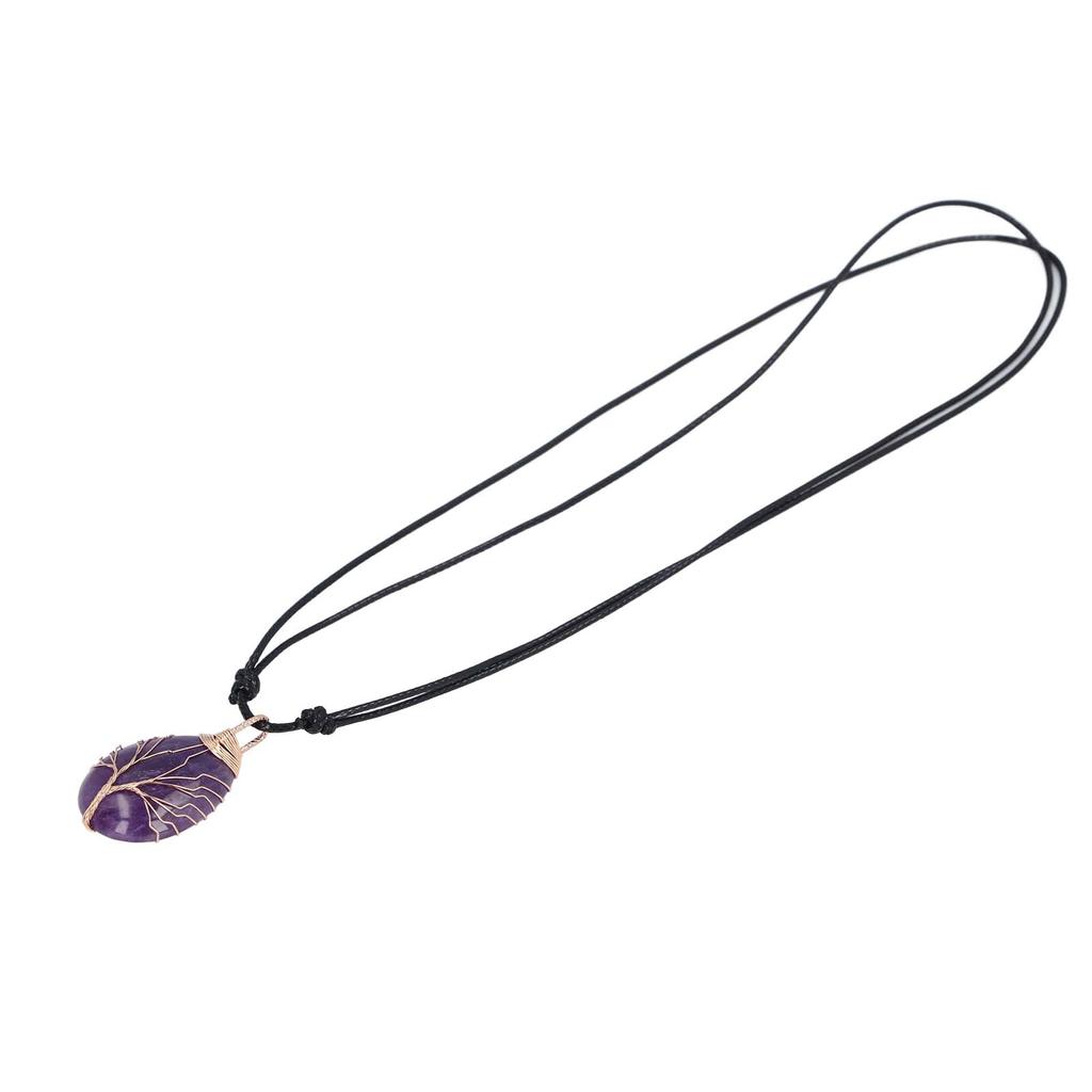 Healing Stone Pendant Exquisite Decorative Stone Pendant Necklace Bring Prosperity Luck Necklace