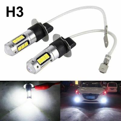 2 pezzi auto luci fendinebbia a LED ad alta potenza luci di marcia diurna lampada bianca super luminosa 6000k H3