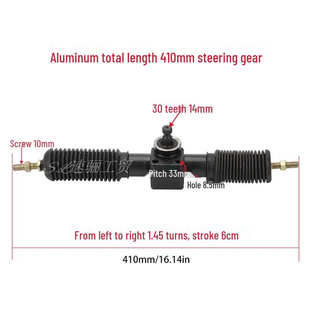 DIY Go-Kart & ATV Steering Gear: Iron & Aluminum Accessories