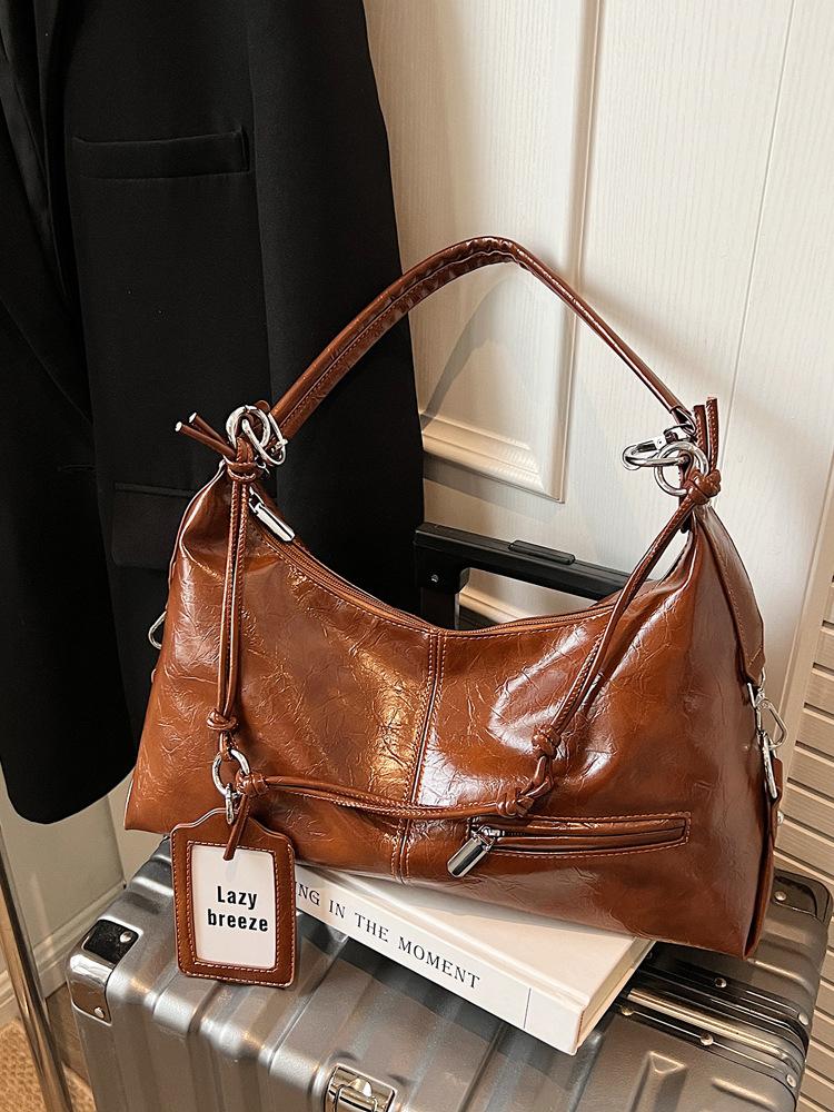 PU Leather Shoulder Bags for Women 2026 Luxury Designer Crossbody Bag Females Fashion Underarm Bags Handbags and Purses
