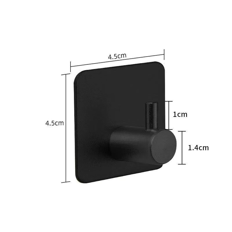 5Pcs Stainless Steel Adhesive Hooks Heavy Duty Wall Hooks Waterproof Towel Coat Hangers for Bathroom Kitchen