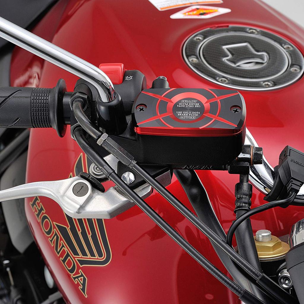 Daytona PREMIUM ZONE Master Cylinder Cap for 99517 Set, Red, CB400SF/SB (1999-2022)