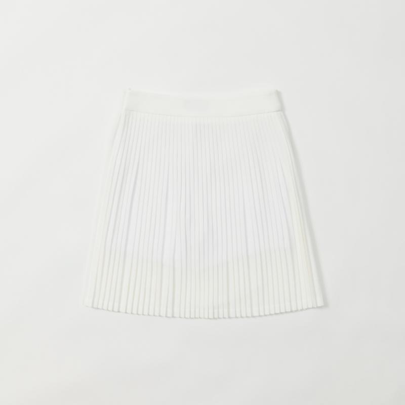 Goxo Midi Skirt Unbalance White