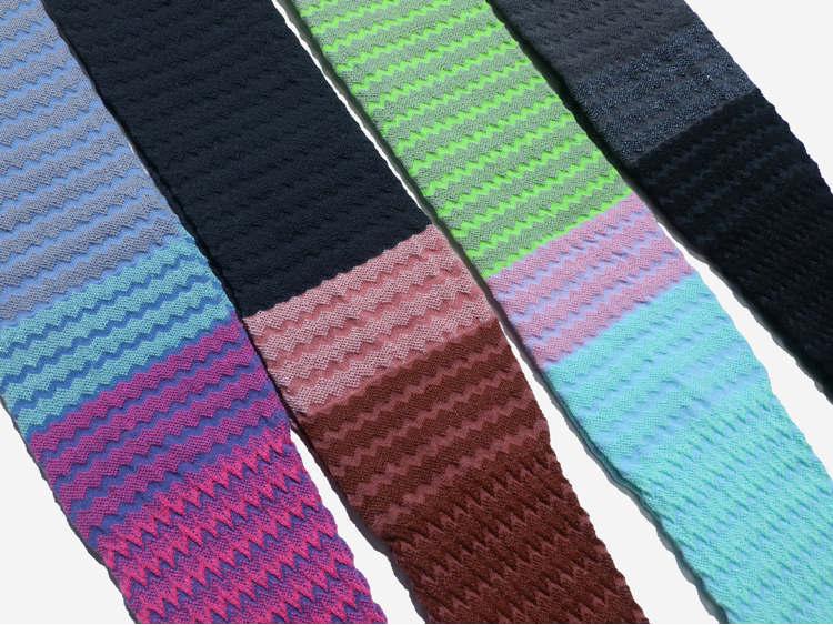 Color Block Knee-High Striped Retro Slouch Socks - Embossed, Seamless, and Slimming