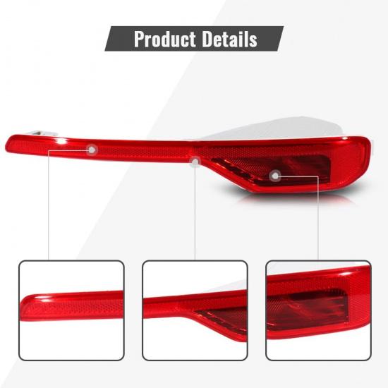 Rear Bumper Reflector Fit for 2018 2019 2020 2021 2022 2023 Volvo XC40,Without bulbs,Rear Bumper Tail Light Shell Brake Reflector Lamp Cover Replace