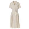 SELLY'S Belted Pintuck Collar Dress_I5B-Cop019