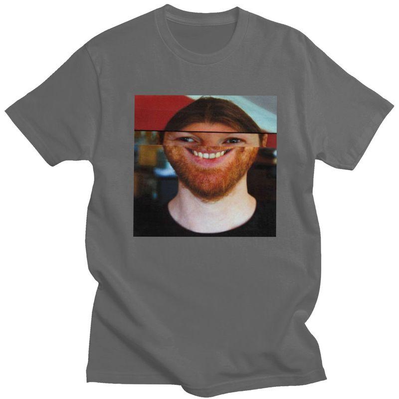 Maglietta Personalizzata Aphex Twin da Uomo 100% Cotone T-shirt Tempo Libero Manica Corta T-shirt Vestibilità Slim